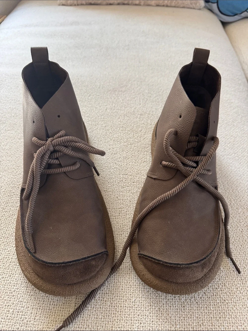 Japanese made - Men's Brown Lace-Up Chukka Boots 10.5.